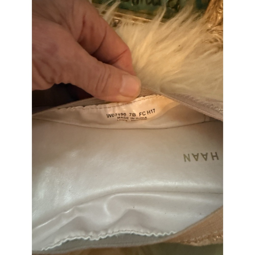 Cole Haan Women's Gold Metallic Leather Cushioned Ballet Elbridge Flats Size 7 - Picture 11 of 11